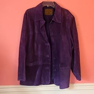 Women's Purple Suede Jacket